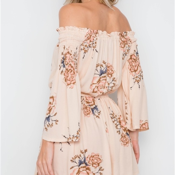 LAST 1! BOHO STYLE CREAM ROMPER - Picture 2 of 4